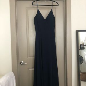 Morilee Madeline Gardner Bridesmaid Dress 16 Navy